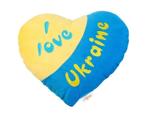 Мяка іграшка Tigres Подушка-серце Я люблю Україну (ПД-0121)