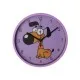 Настенные часы Optima Little Dog пластиковый, фиолетовый (O52105)