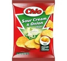 Чипсы Chio Chips со вкусом лука и сметаны 150 г (5997312700917)