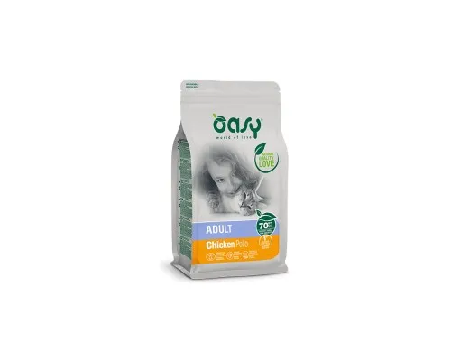 Сухий корм для кішок OASY LIFESTAGE Adult з куркою 7.5 кг (8053017348247)