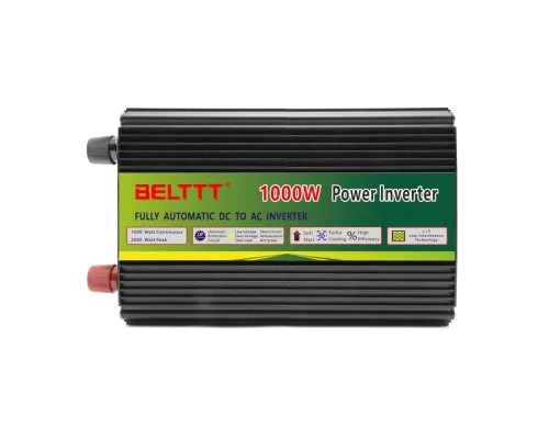 Автомобільний інвертор Belttt 1000 Вт ( 2000 пікова ) від 12 В до змінного струму 220 В 50 Гц модифікована синусоїда (BEM1000AU)
