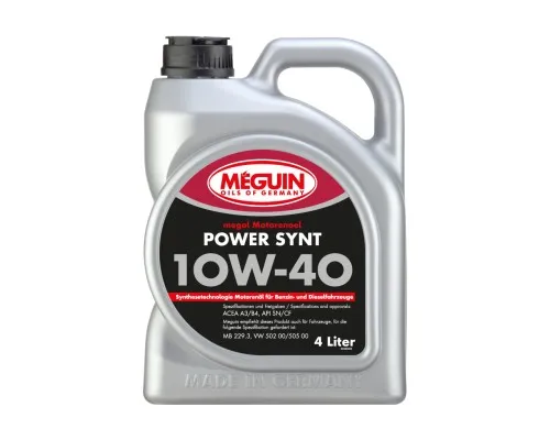 Моторное масло Meguin POWER SYNT SAE 10W-40 4л (4364)