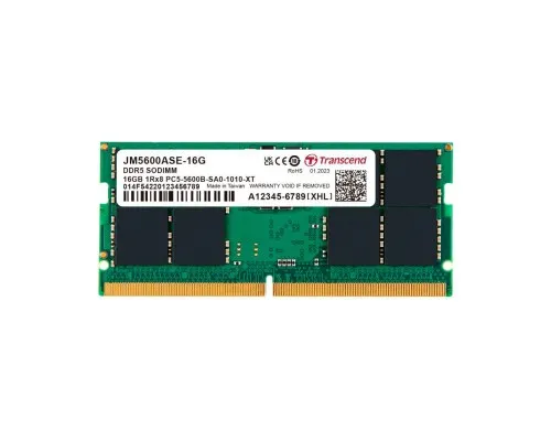 Модуль памяті для ноутбука SoDIMM DDR5 32GB 5600 MHz JetRam Transcend (JM5600ASE-32G)