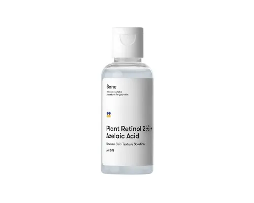 Тонік для обличчя Sane Plant Retinol 2% + Azelaic Acid З рослинним ретинолом 50 мл (4820266830557)