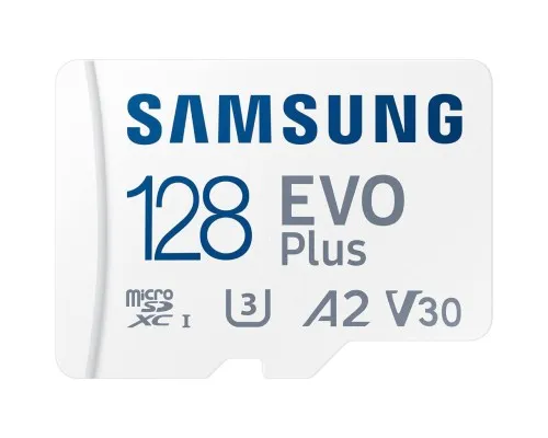 Карта пам'яті Samsung microSDXC 128GB C10 UHS-I R130MB/s Evo Plus + SD (MB-MC128KA/EU)