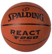 М'яч баскетбольний Spalding React TF-250 FIBA помаранчевий Уні 6 76968Z (689344406961)