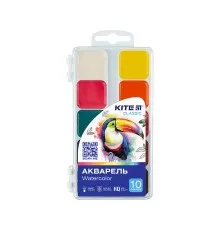 Акварельні фарби Kite Classic, 10 кольорів (K-060)