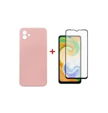 Чехол для мобильного телефона Dengos Samsung Galaxy A04 Case + Glass (Pink) (DG-KM-74)