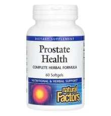 Вітамінно-мінеральний комплекс Natural Factors Здоров'я простати, рослинна формула, Prostate Health, 60 к (NFS-03512)