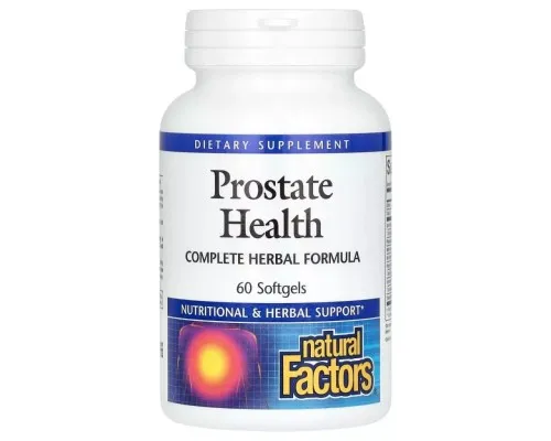 Витаминно-минеральный комплекс Natural Factors Здоровье простаты, растительная формула, Prostate Health, 60 к (NFS-03512)