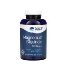 Мінерали Trace Minerals Гліцинат магнію, 120 мг, Magnesium Glycinate, 180 капсул (TMR-00815)