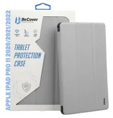 Чехол для планшета BeCover Tri Fold Hard TPU Apple iPad Pro 11 2020/2021/2022 Gray (711111)