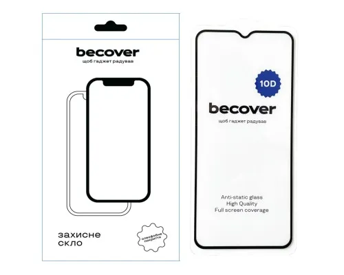 Скло захисне BeCover Nokia C21 Plus / Nokia C22 10D Black (711523)