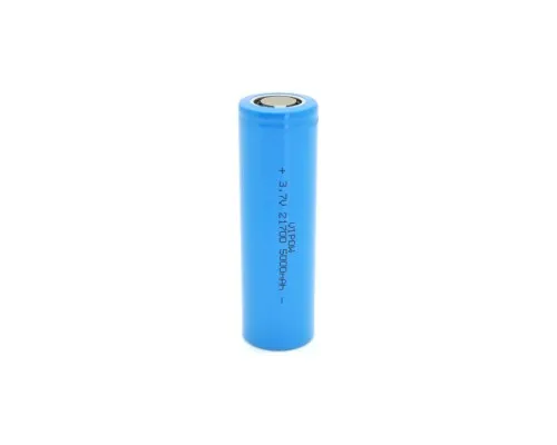 Акумулятор 21700 5000mAh, 3.7V, Blue, FlatTop Vipow (ICR21700-5000mAhFT / 31080)