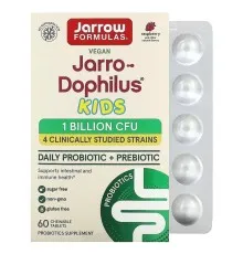 Пробіотики Jarrow Formulas Пробіотики для дітей, 1 млрд КУО, смак малини, Jarro-Dophilus Kid (JRW-03069)