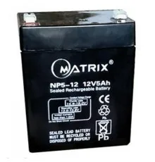 Батарея до ДБЖ Matrix 12V 5AH (NP5-12)
