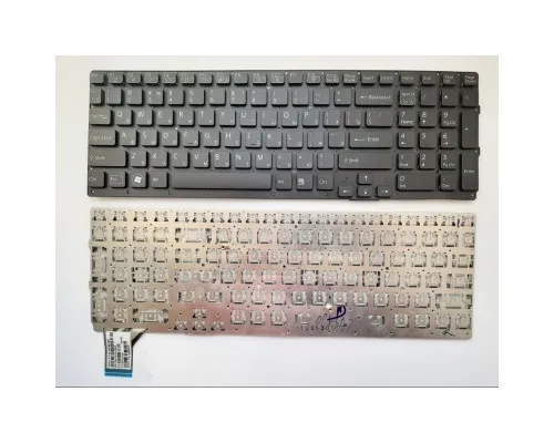 Клавиатура ноутбука Sony VPC-SE Series черная без рамки подсветка UA (A43386)
