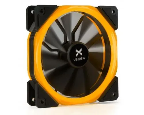 Кулер до корпусу Vinga LED fan-02 orange