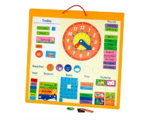 Развивающая игрушка Viga Toys Календарь магнитный англ. (50377)