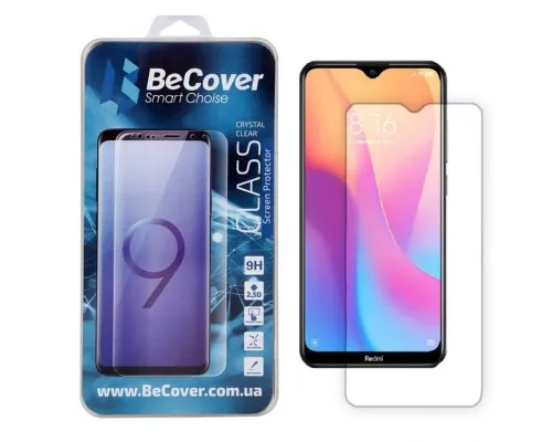 Стекло защитное BeCover Xiaomi Redmi 8A Crystal Clear Glass (704161)