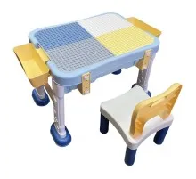 Дитячий стіл Microlab Toys Конструктор Ігровий Центр + 1 стілець (GT-15)