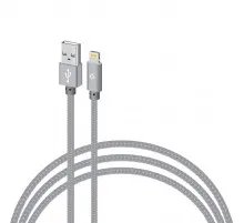 Дата кабель USB 2.0 AM to Lightning 2.0m CBGNYL2 grey Intaleo (1283126477669)