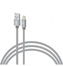 Дата кабель USB 2.0 AM to Lightning 2.0m CBGNYL2 grey Intaleo (1283126477669)