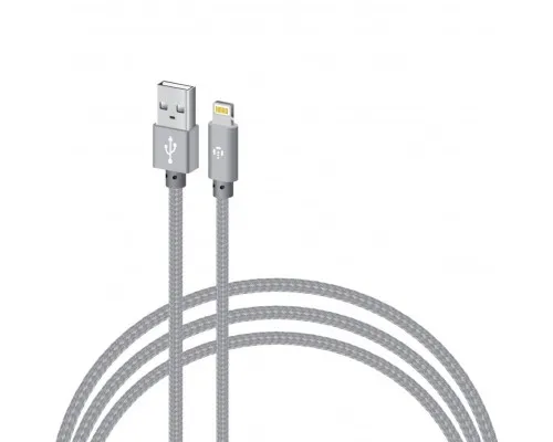 Дата кабель USB 2.0 AM to Lightning 2.0m CBGNYL2 grey Intaleo (1283126477669)