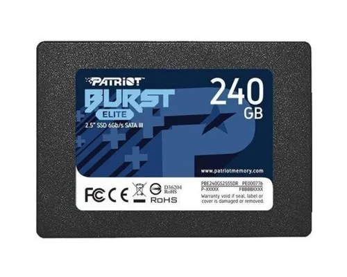 Накопитель SSD 2.5 240GB Burst Elite Patriot (PBE240GS25SSDR)