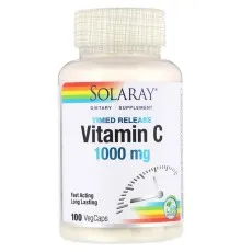 Витамин Solaray Витамин С Двухфазного Высвобождения, Vitamin C, 1000 мг, 10 (SOR-04450)