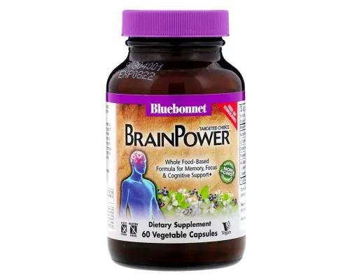 Травы Bluebonnet Nutrition Комплекс Поддержки для Мозга, Targeted Choice, Brain Power, (BLB-02054)