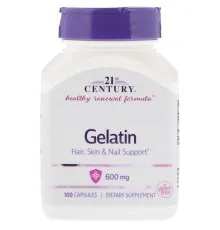 Вітамінно-мінеральний комплекс 21st Century Желатин, Gelatin, 600 мг, 100 капсул (CEN-22663)