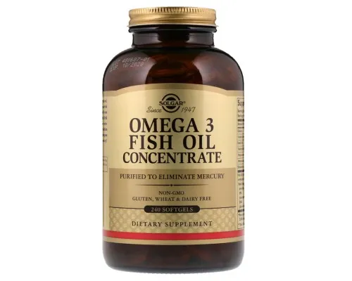 Жирні кислоти Solgar Омега-3 Рибячий жир, концетратов, Omega-3 Fish Oil Concenta (SOL-01699)