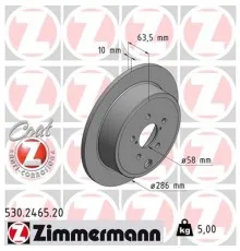 Гальмівний диск ZIMMERMANN 530.2465.20