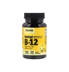 Вітамін Jarrow Formulas Метил B-12 зі смаком лимона 1000 мкг, Methyl B-12, 100 льодя (JRW-18001)
