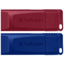 USB флеш накопичувач Verbatim 2x32GB Store'n'Go Slider Red/Blue USB 2.0 (49327)