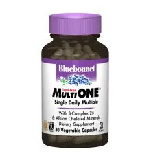 Мультивітамін Bluebonnet Nutrition Мультивітаміни без заліза, MultiONE, 30 гелевих капсул (BLB0145)
