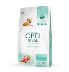 Сухий корм для собак Optimeal для цуценят всіх порід зі смаком індички 12 кг (4820083905483)
