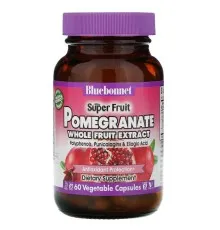 Травы Bluebonnet Nutrition Экстракт плодов Граната, Pomegranate Extract, 60 вегетариан (BLB-00983)
