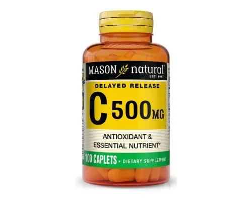 Вітамін Mason Natural Вітамін C повільного вивільнення 500мг, Vitamin C Delayed Re (MAV18111)