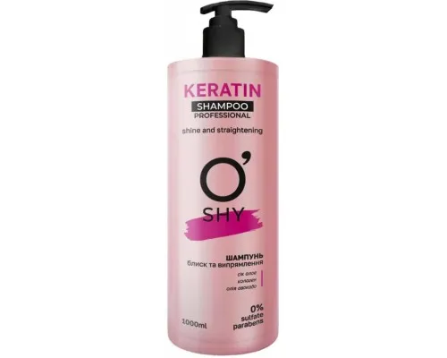 Шампунь O'Shy Keratin Блиск та випрямлення 1000 мл (4820195508299)