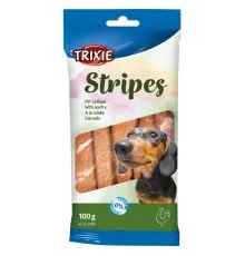 Ласощі для собак Trixie Stripes Light з м'ясом домашньої птиці 10 шт 100 г (4011905031569)