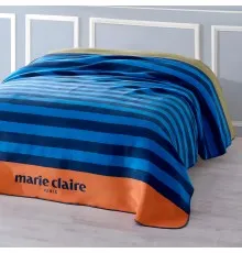 Плед Marie Claire Полоски темно-синие, 200х220 см (168828)