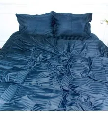 Підковдра MirSon Satin Stripe 30-0021 Dark Blue 143х210 см (2200005255896)