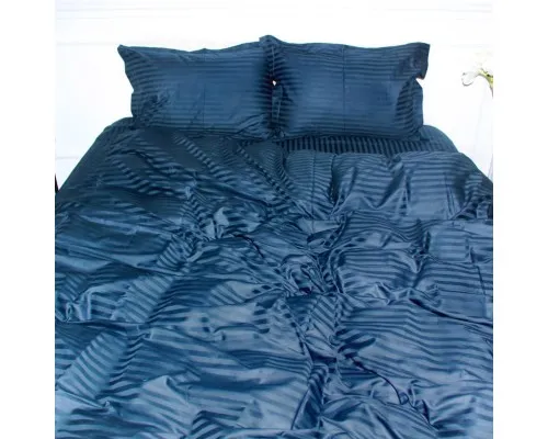Підковдра MirSon Satin Stripe 30-0021 Dark Blue 143х210 см (2200005255896)
