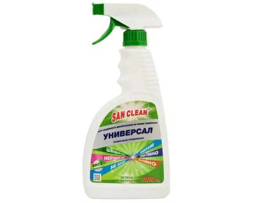 Спрей для чищення ванн San Clean Генеральне прибирання Яблуко 500 г (4820003543030)