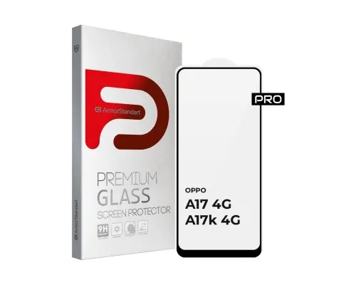 Скло захисне Armorstandart Pro OPPO A17 4G/A17k 4G Black (ARM64843)