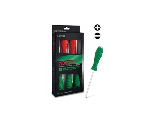 Набір викруток Toptul ударних SUPER GRIP 5 шт. (GAAE0509)