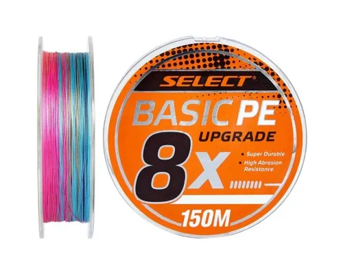 Шнур Select Basic PE 8x 150m Multi Color 0.6/0.10mm 12lb/5.5kg (1870.31.42)