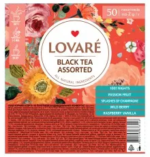Чай Lovare Assorted Black Tea 5 видов по 10 шт (lv.78146)